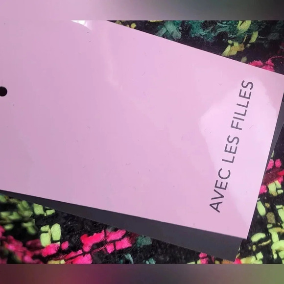 NWT Anthropologie Avec Les Filles Women's Neon Tweed  Blazer $168 size XXS - Picture 5 of 16